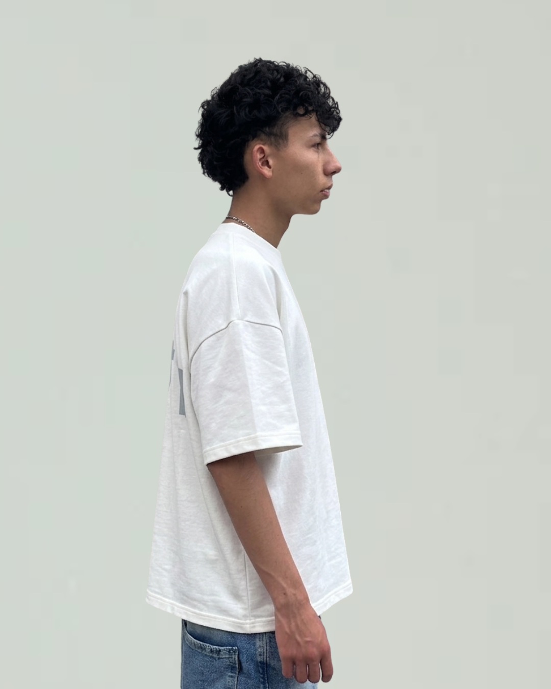 CAMISETA OVERSIZED - MARFIL